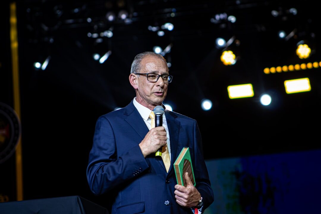 business conference stage